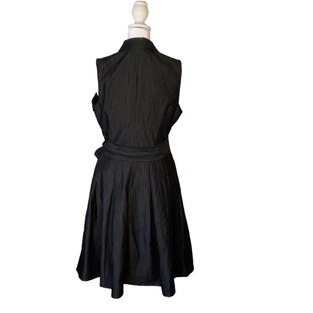 Anne Klein Sleeveless Tie Waist Midi Dress - Picture 13 of 16